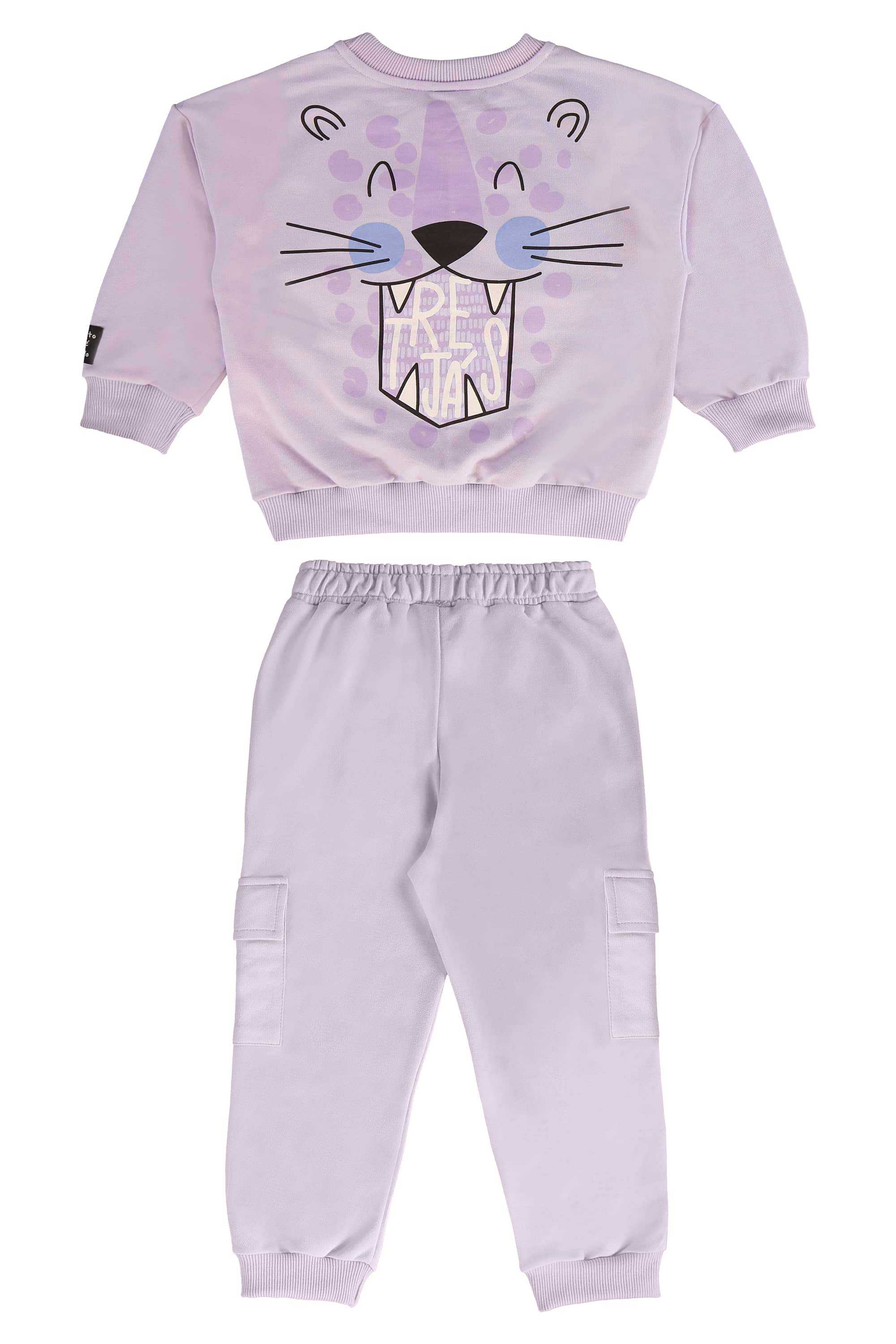 Conjunto Infantil com Blusão e Calça Selva (Roxo) Três e Já - Imagem 38